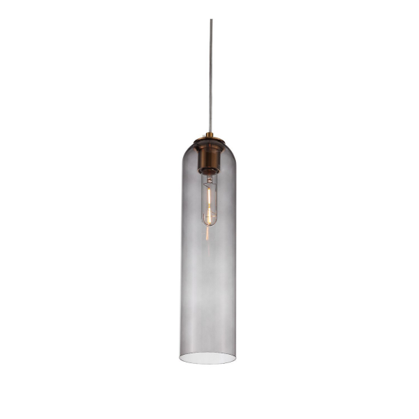 SL1145.343.01 Светильник подвесной ST-Luce Латунь/Дымчатый E27 1*60W CALLANA, изображение 3