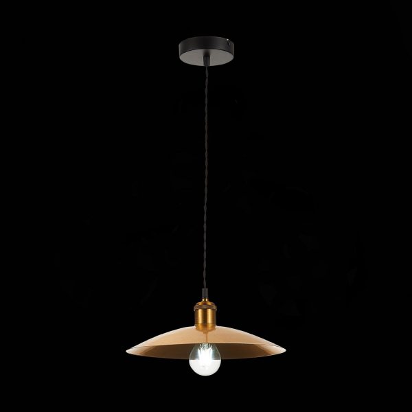 SL1017.203.01 Светильник подвесной ST-Luce Черный/Золотистый E27 1*60W ROMO, изображение 5