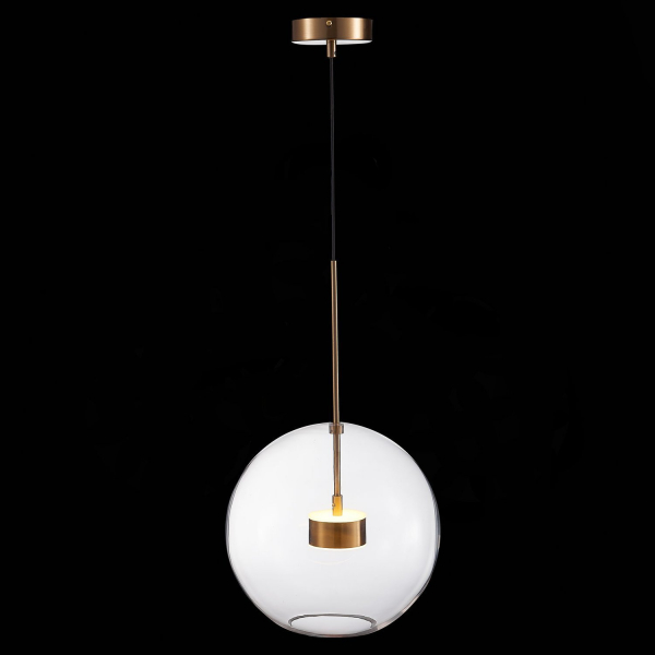 SL1133.223.01 Светильник подвесной ST-Luce Латунь/Прозрачный LED 1*14W 3000K BOPONE, изображение 4