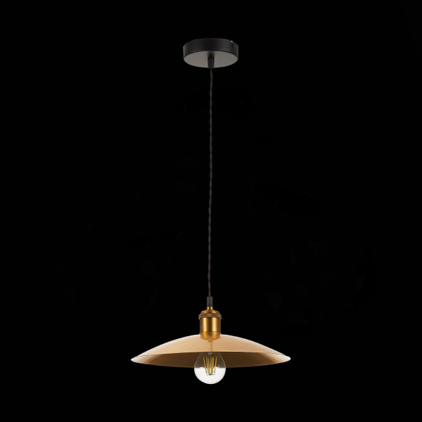 SL1017.203.01 Светильник подвесной ST-Luce Черный/Золотистый E27 1*60W ROMO, изображение 6