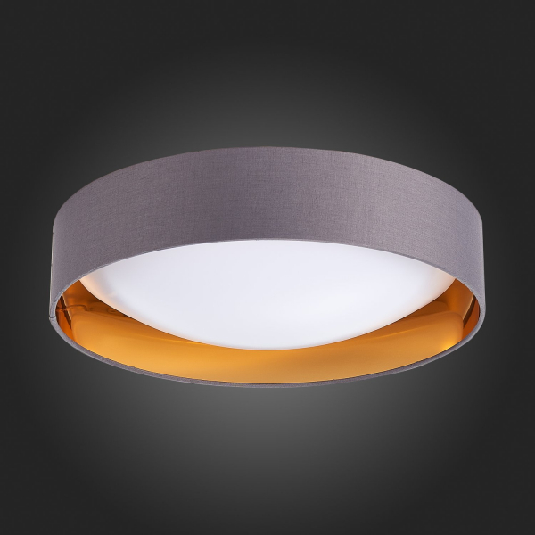 SLE201112-01 Светильник потолочный Серый, Золото/Белый LED 1*24W 4000K ORBIO, изображение 6