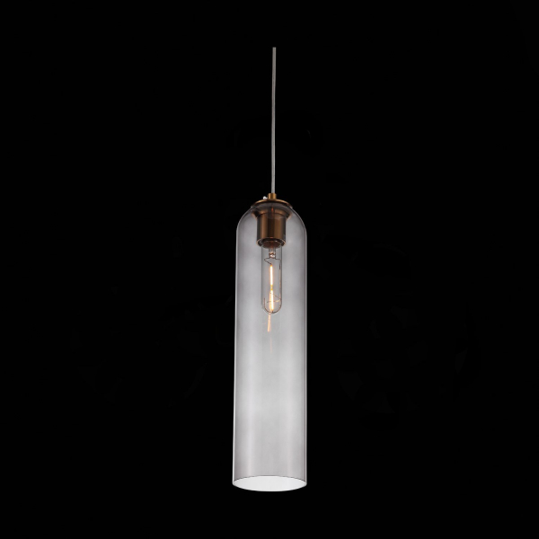 SL1145.343.01 Светильник подвесной ST-Luce Латунь/Дымчатый E27 1*60W CALLANA, изображение 6
