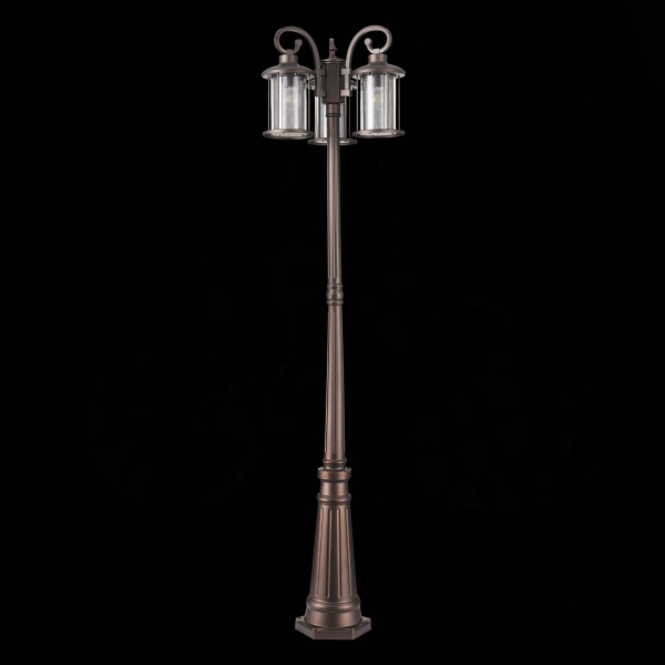 SL080.425.03 Светильник уличный наземный ST-Luce Темный кофе/Прозрачный, Темный кофе E27 3*100W LASTERO, изображение 7