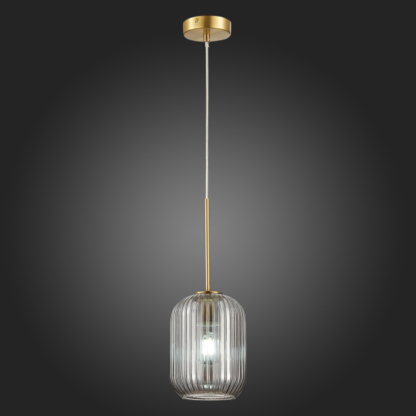 SL1154.323.01 Подвес ST-Luce Латунь/Дымчатый E27 1*60W GRAN, изображение 5