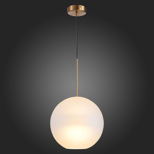 SL1133.523.01 Светильник подвесной ST-Luce Латунь/Белый E27 1*40W BOPONE, изображение 7