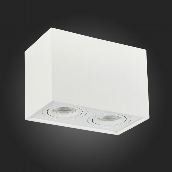 ST109.507.02 Светильник потолочный Белый GU10 2*50W  L181xW100xH123 220V Без ламп Накладные светильники, изображение 6
