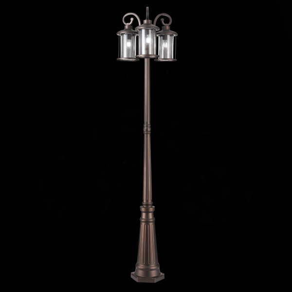 SL080.425.03 Светильник уличный наземный ST-Luce Темный кофе/Прозрачный, Темный кофе E27 3*100W LASTERO, изображение 8