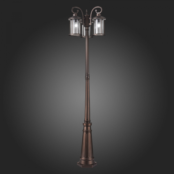 SL080.425.03 Светильник уличный наземный ST-Luce Темный кофе/Прозрачный, Темный кофе E27 3*100W LASTERO, изображение 11