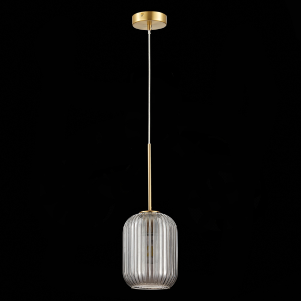 SL1154.323.01 Подвес ST-Luce Латунь/Дымчатый E27 1*60W GRAN, изображение 4