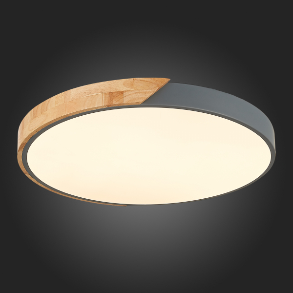SLE200972-01 Светильник потолочный Серый, Светлое дерево/Белый LED 1*45W 3000K/4000K/6000K FESTA, изображение 10