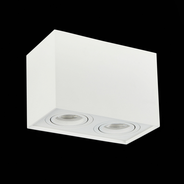 ST109.507.02 Светильник потолочный Белый GU10 2*50W  L181xW100xH123 220V Без ламп Накладные светильники, изображение 4