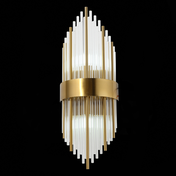 SL1158.301.02 Светильник настенный ST-Luce Латунь/Латунь, Прозрачный E14 2*60W NITIDO, изображение 8
