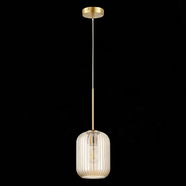 SL1154.333.01 Подвес ST-Luce Латунь/Коньячный E27 1*60W GRAN, изображение 4