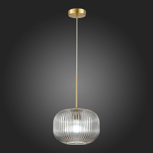 SL1154.303.01 Подвес ST-Luce Латунь/Дымчатый E27 1*60W GRAN, изображение 7