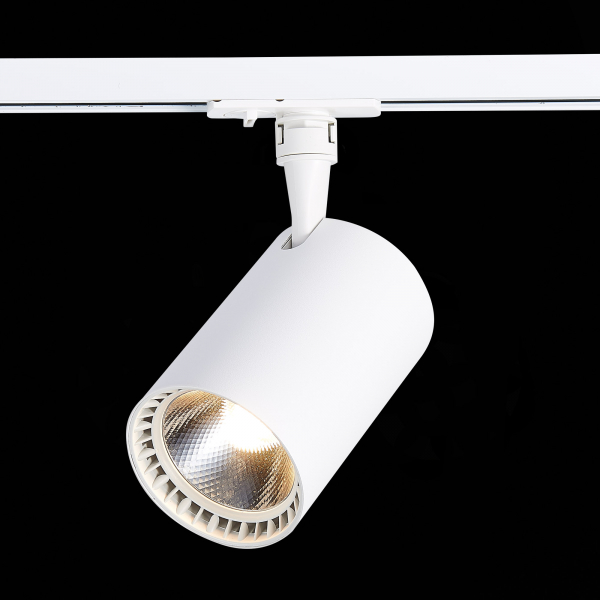 ST351.536.30.24 Св-к трек. Белый LED 1*30W 3000K 2 700Lm Ra?80 24° IP20 L139xW89xH194 100-240V Однофазная трековая система, изображение 4