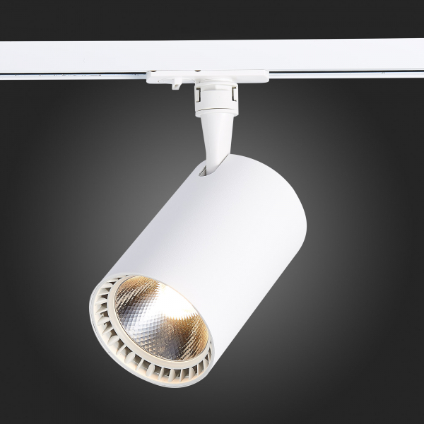 ST351.536.30.24 Св-к трек. Белый LED 1*30W 3000K 2 700Lm Ra?80 24° IP20 L139xW89xH194 100-240V Однофазная трековая система, изображение 7