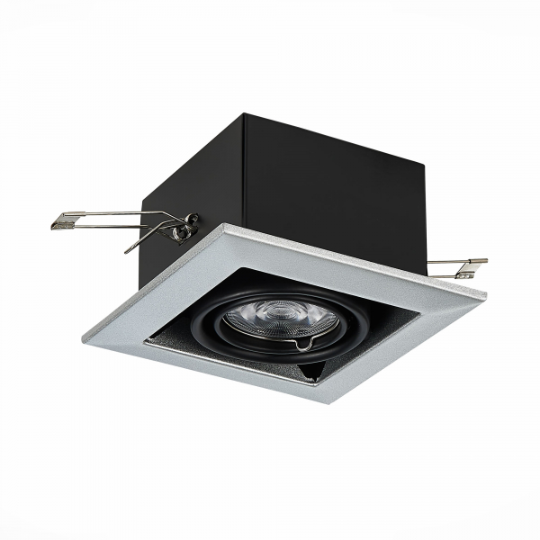 ST250.148.01 Св-к встр. Черный GU10 1*50W  L126xW126xH70 220V Без ламп Встраиваемые светильники, изображение 2