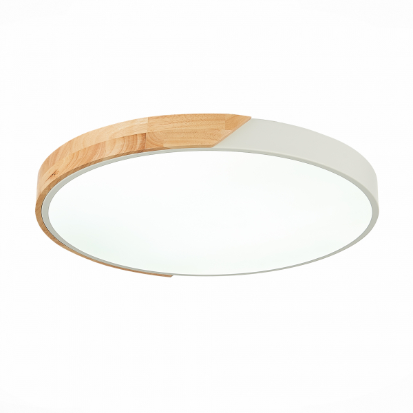 SLE200952-01 Светильник потолочный Белый, Светлое дерево/Белый LED 1*45W 3000K/4000K/6000K FESTA, изображение 3