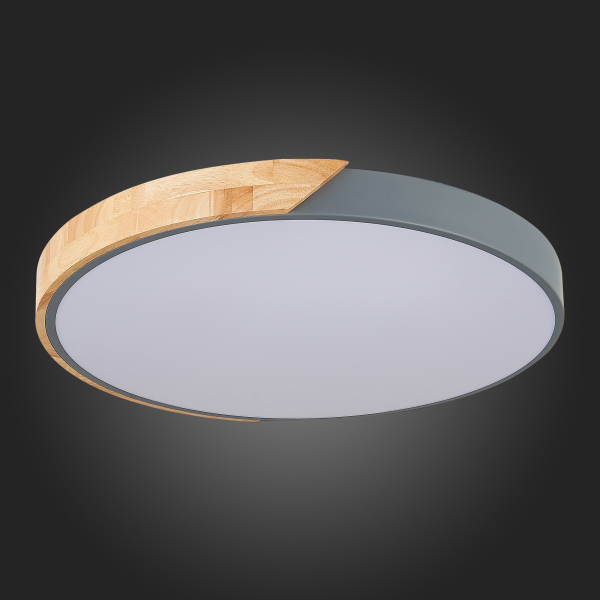 SLE200972-01 Светильник потолочный Серый, Светлое дерево/Белый LED 1*45W 3000K/4000K/6000K FESTA, изображение 12