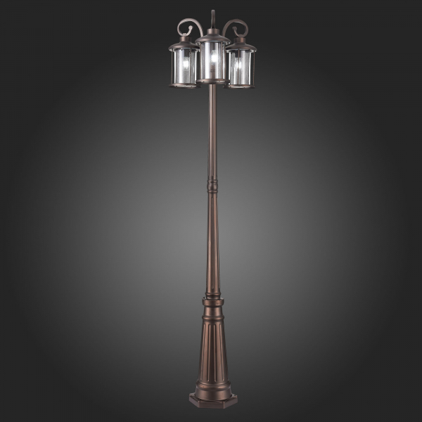 SL080.425.03 Светильник уличный наземный ST-Luce Темный кофе/Прозрачный, Темный кофе E27 3*100W LASTERO, изображение 13