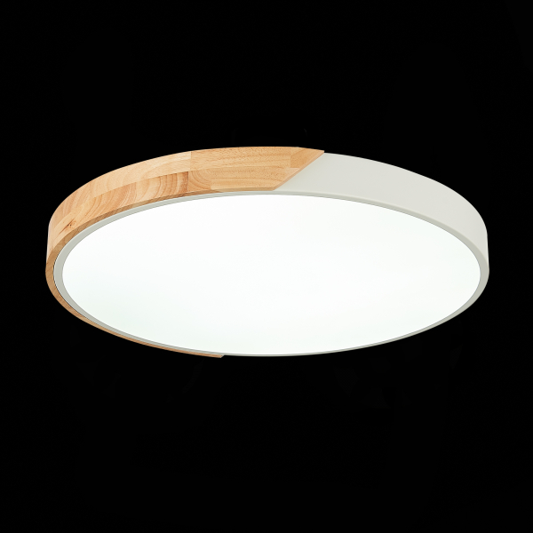 SLE200952-01 Светильник потолочный Белый, Светлое дерево/Белый LED 1*45W 3000K/4000K/6000K FESTA, изображение 7
