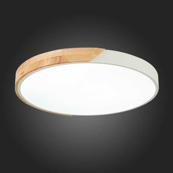 SLE200952-01 Светильник потолочный Белый, Светлое дерево/Белый LED 1*45W 3000K/4000K/6000K FESTA, изображение 11