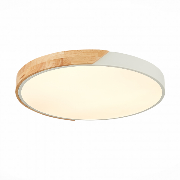 SLE200952-01 Светильник потолочный Белый, Светлое дерево/Белый LED 1*45W 3000K/4000K/6000K FESTA, изображение 2
