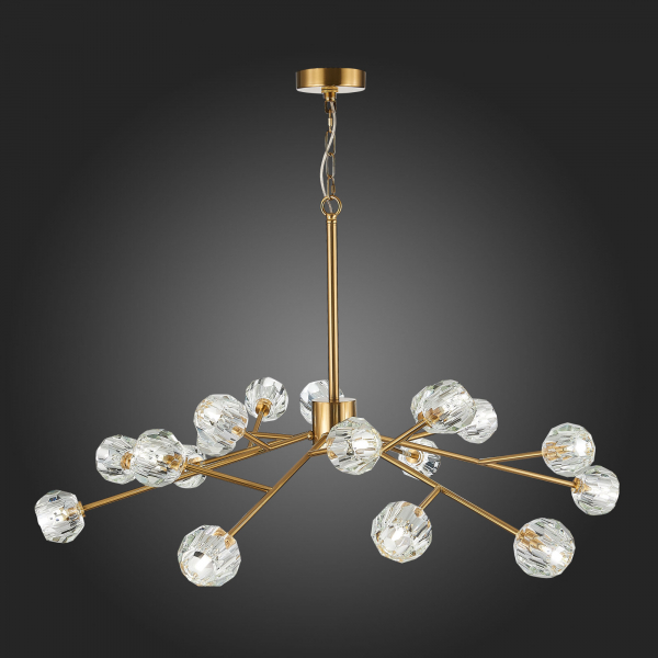 SL1166.303.18 Светильник подвесной ST-Luce Латунь/Прозрачный G9 LED 18*5W ROMANO, изображение 11