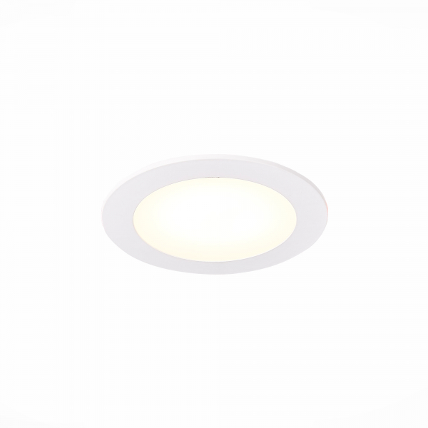 ST209.548.06 Св-к встр. Белый LED 1*6W 4000K 370Lm Ra80 110° IP20 D120xH8 90-265V Встраиваемые светильники, изображение 3