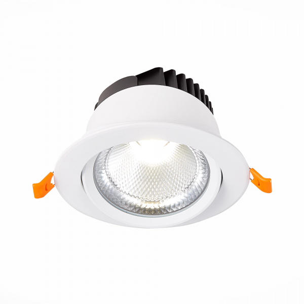 ST211.538.15.24 Св-к встр. Белый LED 1*15W 3000K 1 125Lm Ra80 24° IP20 D109xH65 220-240V Встраиваемые светильники