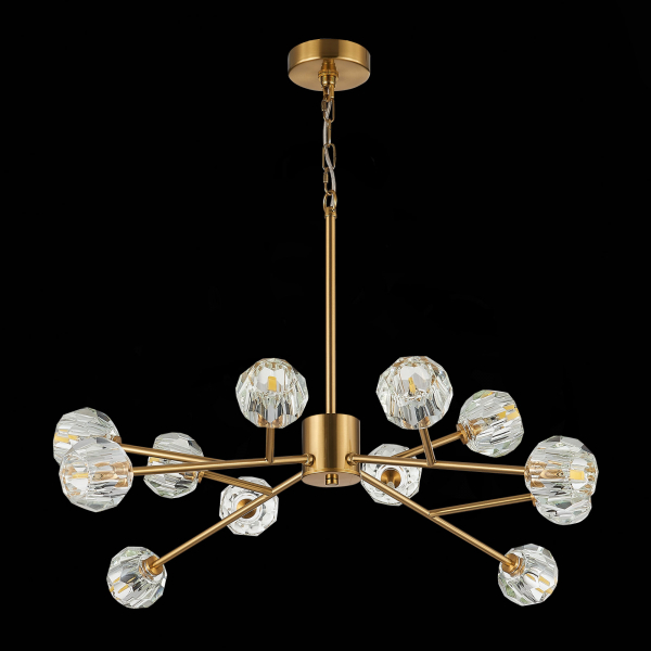 SL1166.303.12 Светильник подвесной ST-Luce Латунь/Прозрачный G9 LED 12*5W ROMANO, изображение 6