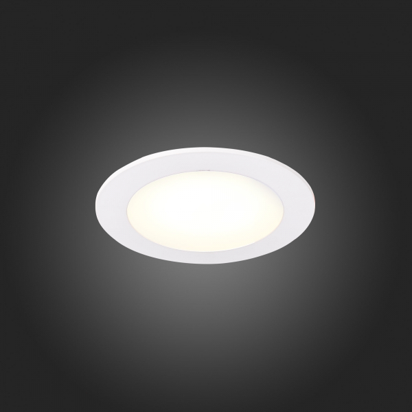 ST209.538.06 Св-к встр. Белый LED 1*6W 3000K 330Lm Ra80 110° IP20 D120xH8 90-265V Встраиваемые светильники, изображение 11