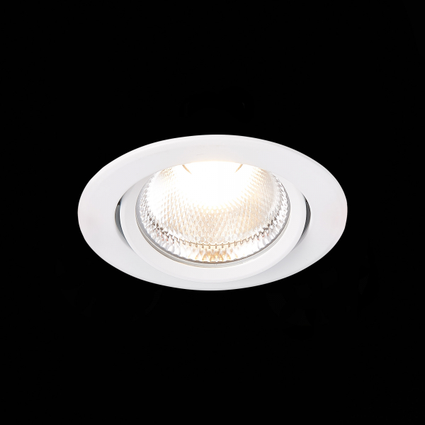 ST211.538.15.24 Св-к встр. Белый LED 1*15W 3000K 1 125Lm Ra80 24° IP20 D109xH65 220-240V Встраиваемые светильники, изображение 7