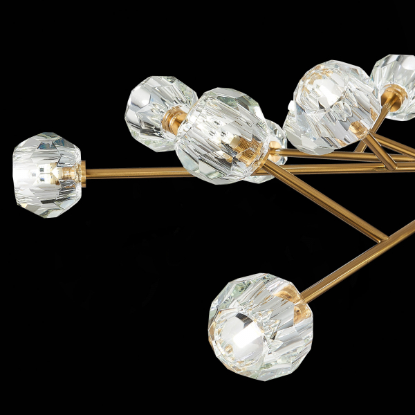 SL1166.303.18 Светильник подвесной ST-Luce Латунь/Прозрачный G9 LED 18*5W ROMANO, изображение 8