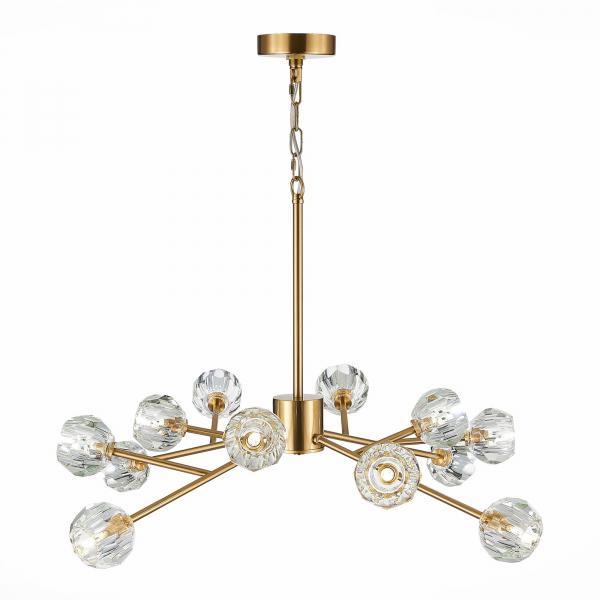 SL1166.303.12 Светильник подвесной ST-Luce Латунь/Прозрачный G9 LED 12*5W ROMANO, изображение 3