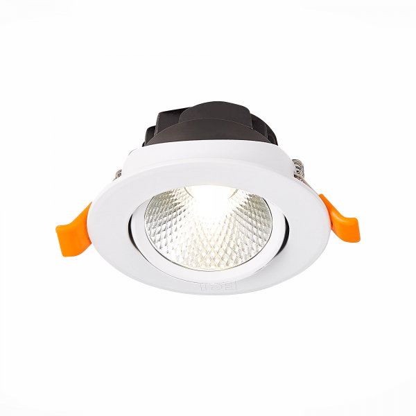 ST211.538.06.24 Св-к встр. Белый LED 1*6W 3000K 480Lm Ra80 24° IP20 D86xH50 220-240V Встраиваемые светильники