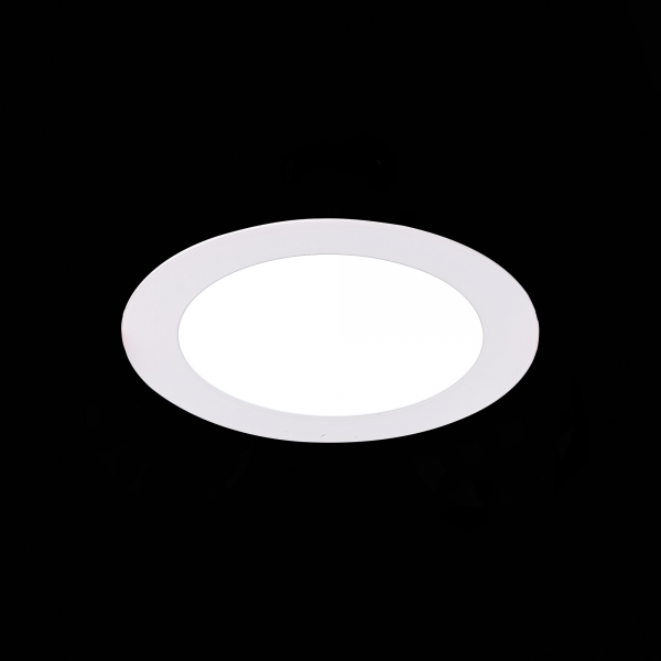 ST210.538.08 Св-к встр. Белый LED 1*8W 3000K 640Lm Ra80 110° IP20 D120xH30 220-240V Встраиваемые светильники, изображение 7