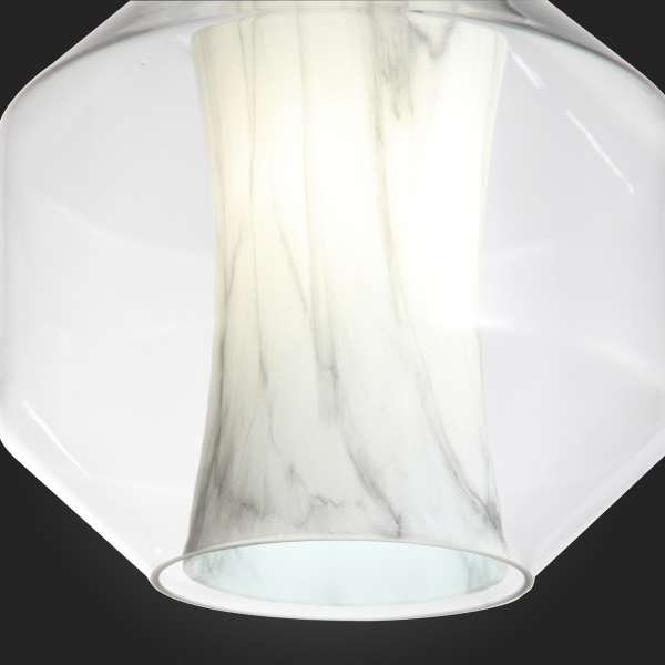 SL1169.113.01 Подвес ST-Luce Черный/Прозрачный, Белый E27 1*40W MARMO, изображение 9