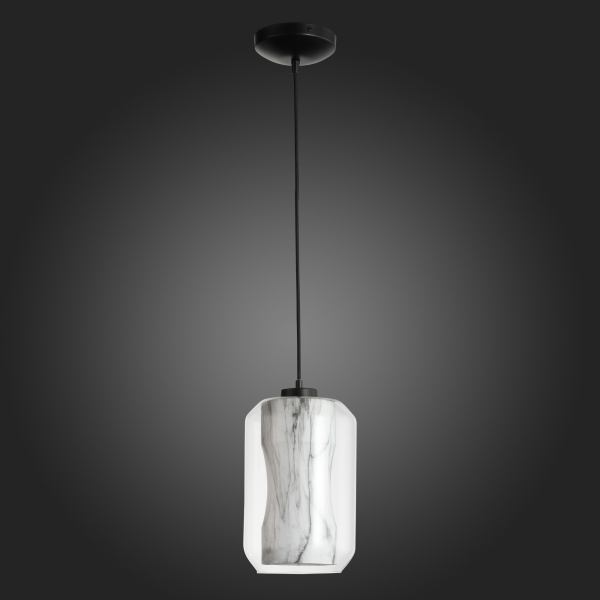SL1169.103.01 Подвес ST-Luce Черный/Прозрачный, Белый E27 1*40W MARMO, изображение 8