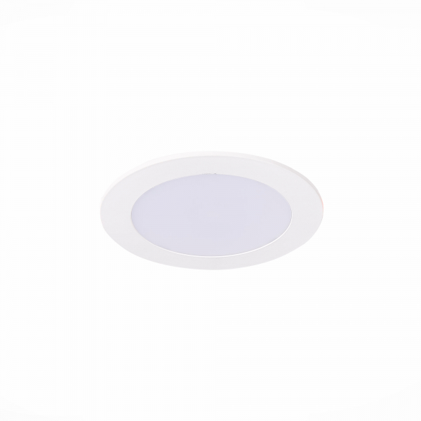 ST209.548.06 Св-к встр. Белый LED 1*6W 4000K 370Lm Ra80 110° IP20 D120xH8 90-265V Встраиваемые светильники, изображение 4
