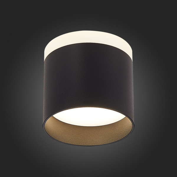 ST102.442.09 Светильник потолочный Черный LED 1*9W 4000K 702Lm Ra&gt;80 120° IP20 D79xH75 170-240V Накладные светильники, изображение 5
