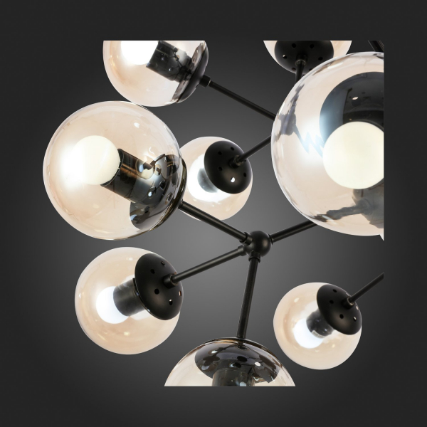 SLE154913-18 Светильник подвесной Черный/Янтарный E27 18*60W LACOTTA, изображение 9