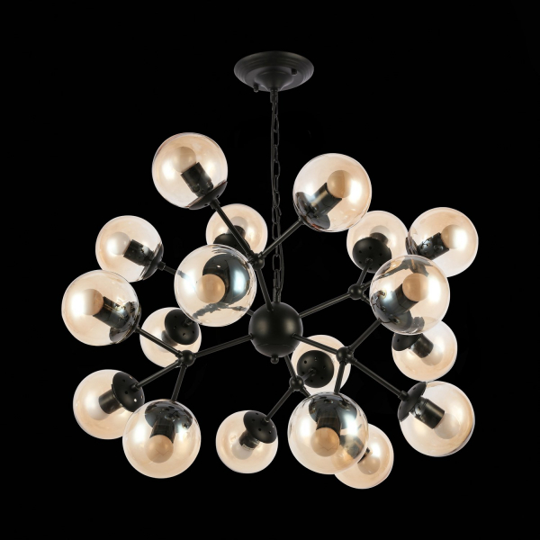 SLE154913-18 Светильник подвесной Черный/Янтарный E27 18*60W LACOTTA, изображение 5