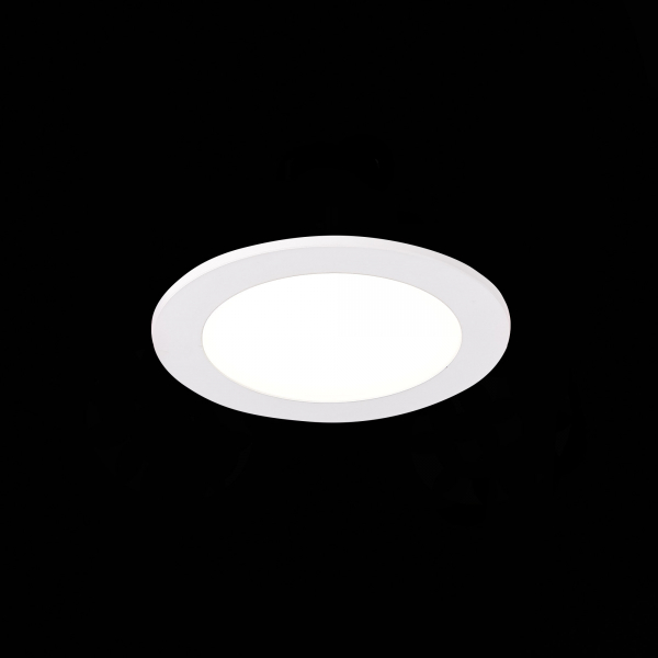 ST212.508.05 Св-к встр. Белый LED 1*5W 3000K/4000K/6000K 375Lm Ra80 110° IP20 D92xH30 220-240V Встраиваемые светильники, изображение 7