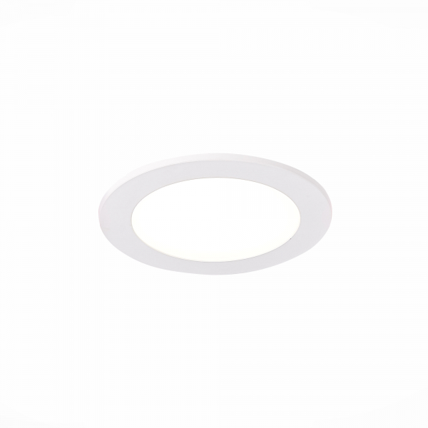 ST212.508.05 Св-к встр. Белый LED 1*5W 3000K/4000K/6000K 375Lm Ra80 110° IP20 D92xH30 220-240V Встраиваемые светильники, изображение 3