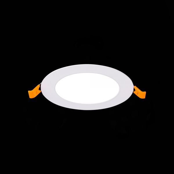 ST209.538.06 Св-к встр. Белый LED 1*6W 3000K 330Lm Ra80 110° IP20 D120xH8 90-265V Встраиваемые светильники, изображение 5