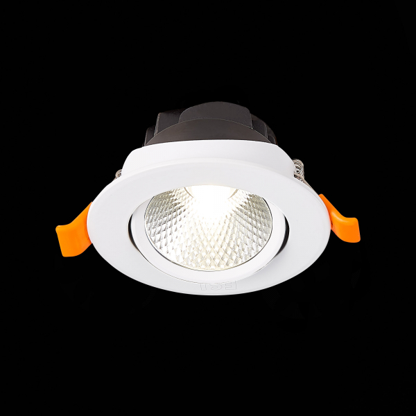 ST211.538.06.24 Св-к встр. Белый LED 1*6W 3000K 480Lm Ra80 24° IP20 D86xH50 220-240V Встраиваемые светильники, изображение 5