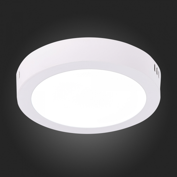 ST112.532.12 Светильник настенно-потолочный Белый LED 1*12W 3000K 715Lm Ra80 120° IP20 D160xH28 90-265V Накладные светильники, изображение 5