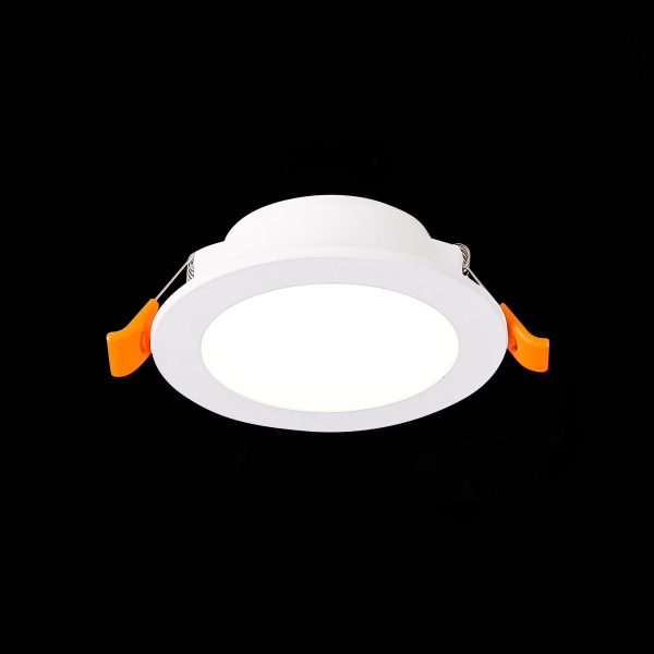 ST212.508.05 Св-к встр. Белый LED 1*5W 3000K/4000K/6000K 375Lm Ra80 110° IP20 D92xH30 220-240V Встраиваемые светильники, изображение 5