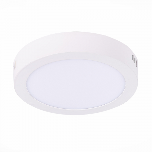 ST112.532.12 Светильник настенно-потолочный Белый LED 1*12W 3000K 715Lm Ra80 120° IP20 D160xH28 90-265V Накладные светильники, изображение 2